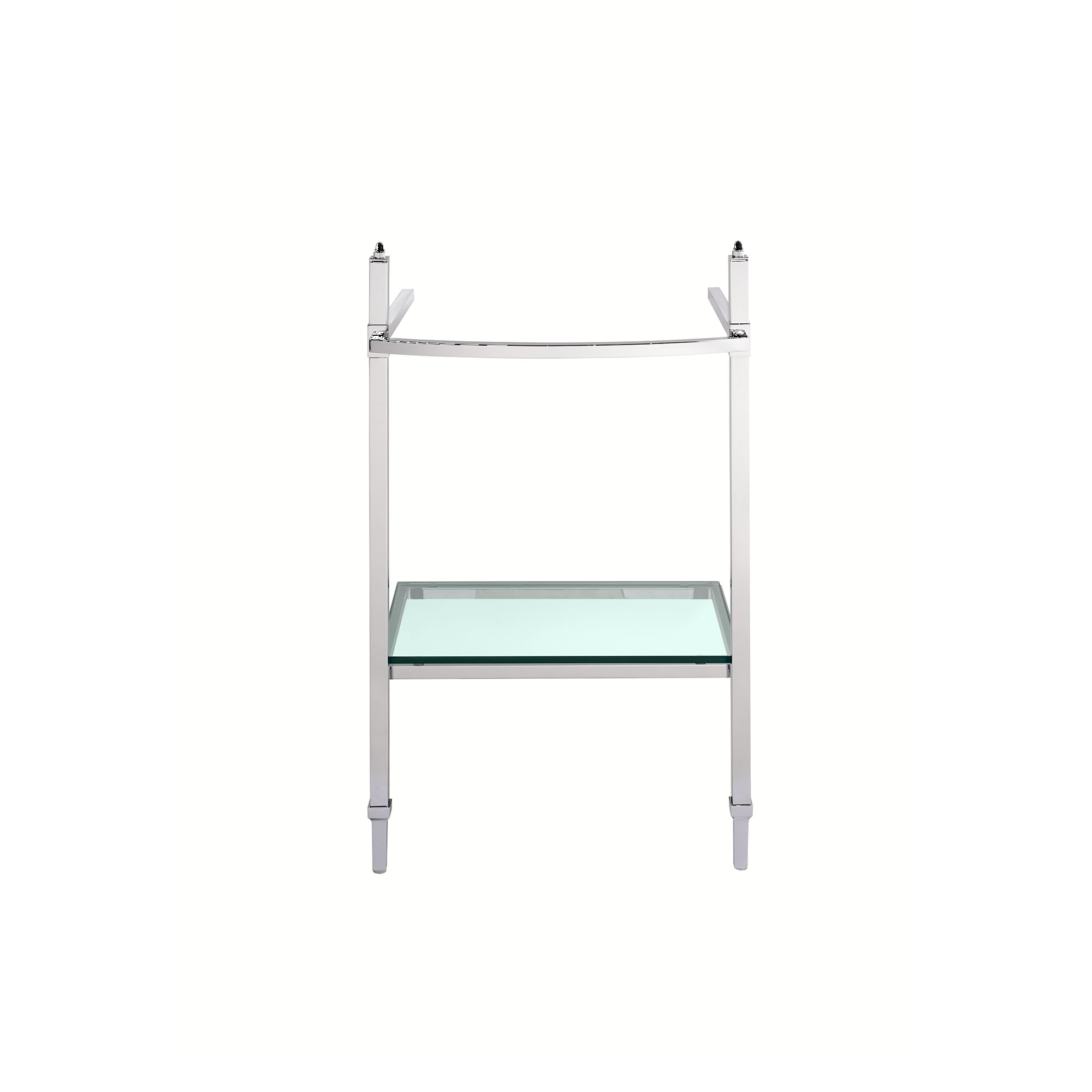 21 in. Console Legs with Glass Shelf